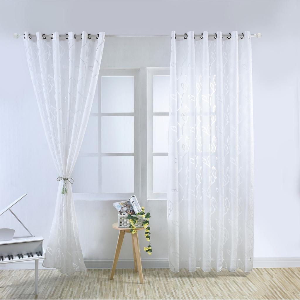 Cut Flower Leaf Bubble Blackout Curtain Window Screen Decoration Finished Curtain