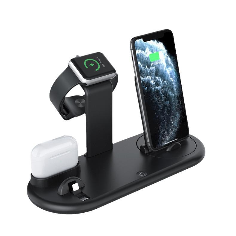 Certified 15W 3-in-1 Wireless Charging Stand for iPhone, Watch & Earbuds