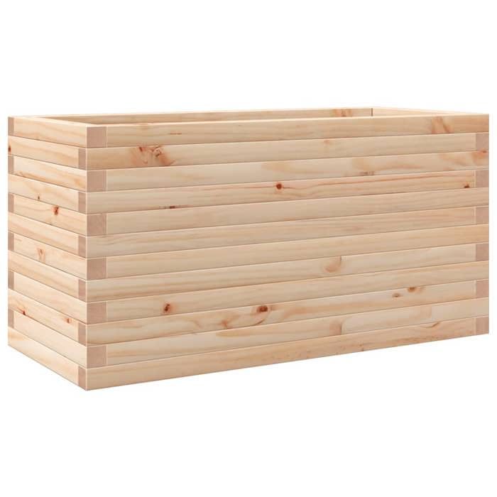 VidaXL Jardinière 90x40x45,5 cm bois de pin massif, jardinière d'extérieur, bac à fleurs, boîte à plantes, jardinière de 847268