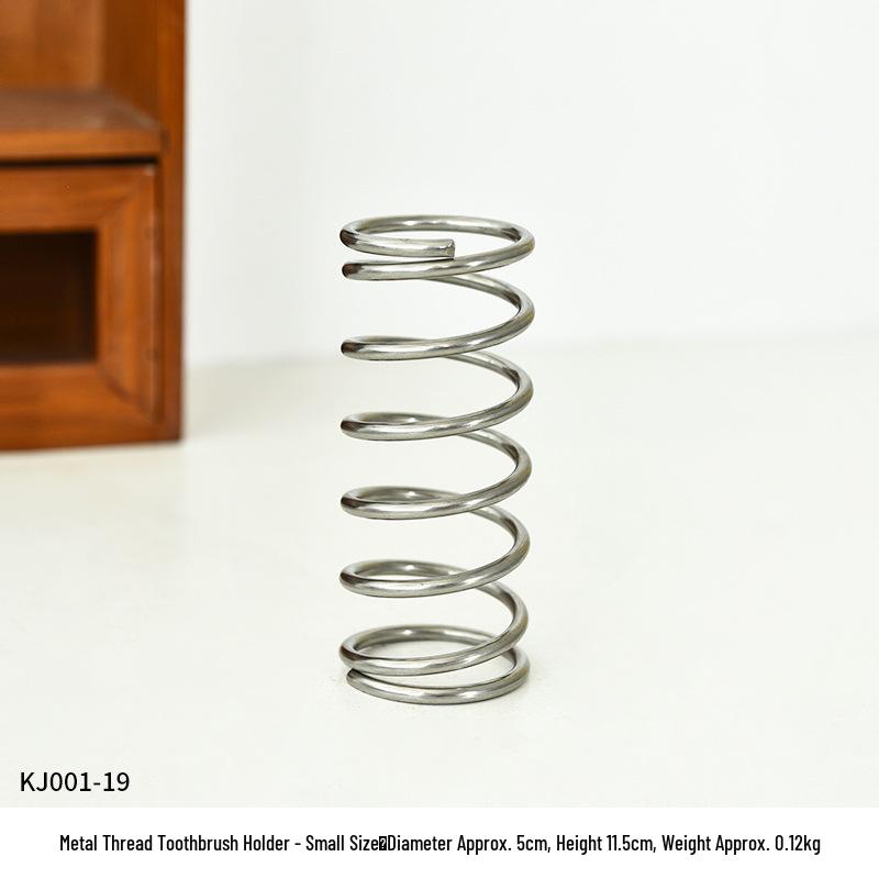 

Minimalist Metal Ring Holder for Toothbrushes, Makeup Brushes, Pens - Dustproof Countertop Decoration
