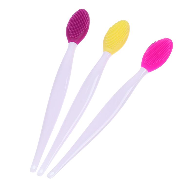 Double Sided Silicone Nose Blackhead Remover Brush Exfoliating Cleaning Tool