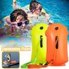 Swim Bucket Dry Bag Inflatable Open Swim Buoy Towable Dry Bag with Boating Rafting Swimming Bucket Water Sports Safety Bag