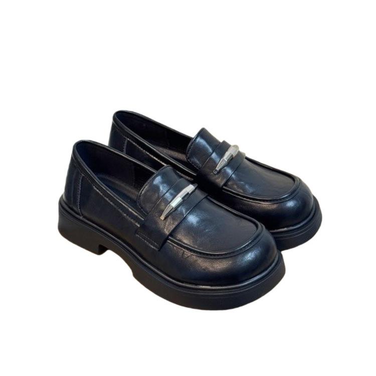 Platform Small Leather Shoes, Deep Mouth Thick Heel Single Shoes, Spring New Muffin Mary Jane