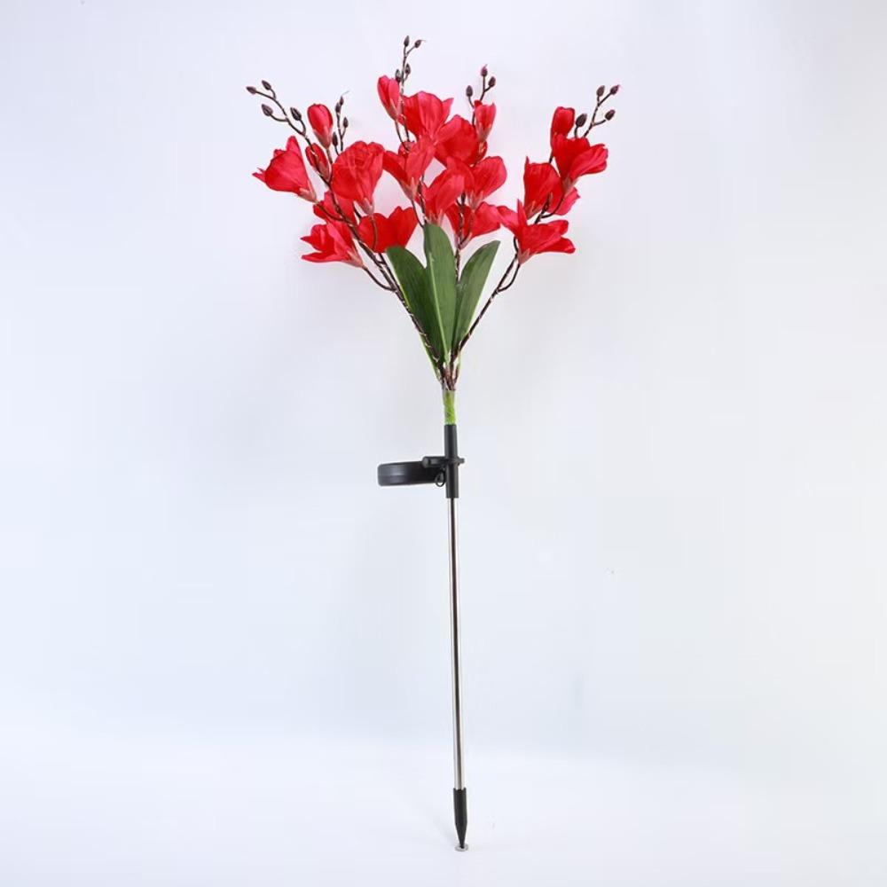Solar Powered Solar Powered LED Garden Lights Waterproof Solar Powered Flower Light  Balcony красный