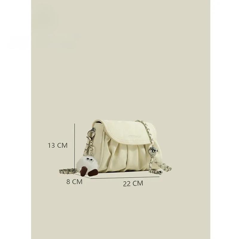 Cloud Bag High Value New Pleated Bag Shoulder Versatile High Texture Chain Messenger Bag