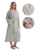 Women's Vienetta Bathrobe L Tie-up Cotton Terrycloth With Pockets Nice