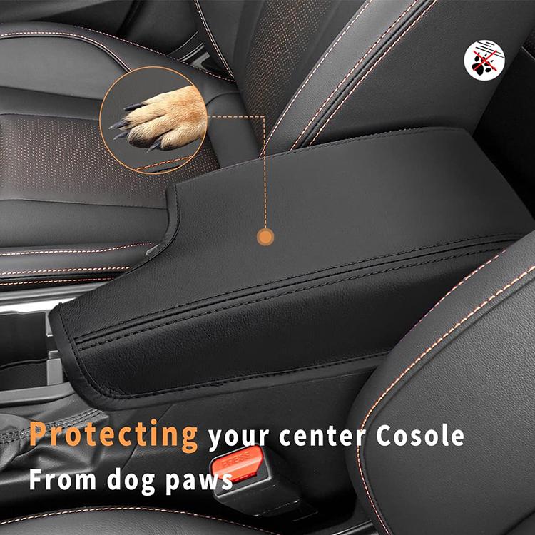 Microfiber Leather Center Console Armrest Cover for Subaru Crosstrek 2017-2023 Interior Moulding