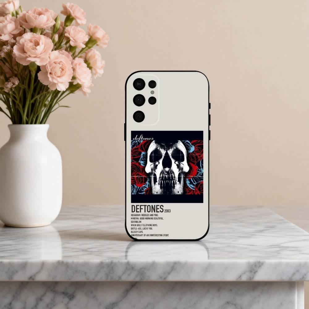 

D-Deftones P-Private Music Ohms G-Gore Phone Case For Samsung S25,24,23,22,30,21,10,9,Ultra,Plus,Lite,FE,4,5 G Soft Black Case Samsung S22plus5G