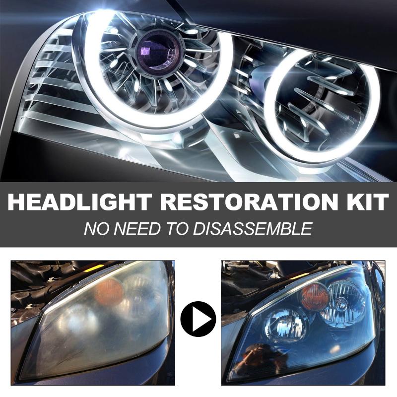 Headlamp Cover Cleaning Kit Headlight Restoration for Cars Long Lasting Protection and High Definition Lighting for City Drives