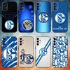 Tím S-Schalke 04 Puzdro na telefón Pre Samsung S26,25,24,23,22,30,21,10,9,Ultra,Plus,Lite Čierne Mäkké Puzdro