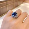 Schmuck Ring Farbe Schatz Beliebtes Temperament Schmuck Retro Ring Hauptstein 10 * 12