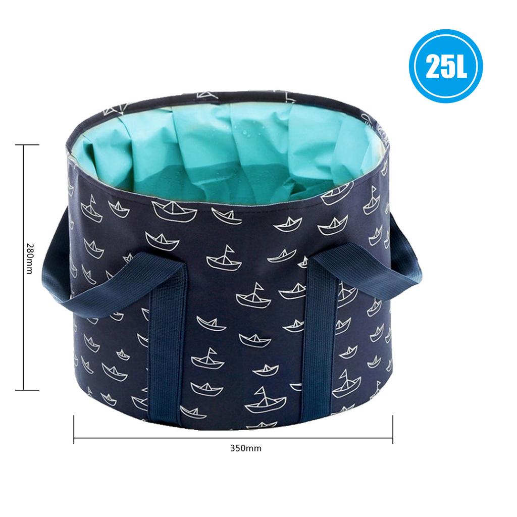 25L großes zusammenklappbares Fußbadebecken, tragbare Reise-Fußbadewanne, Heim-Pediküre-Fußbad, zusammenklappbar