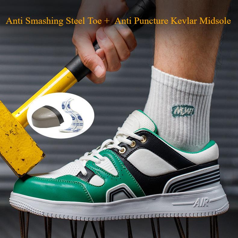 Buty robocze z noskiem stalowym damskie 38 oddychające buty robocze moda wiosenna damskie buty ochronne lekkie buty robocze wodoodporne