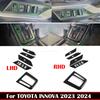 LHD RHD For Toyota INNOVA 2024 Car Accessories Interior ABS Carbonfiber Window Ris Control Switch Cover Gear Shift Panle