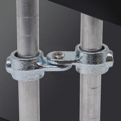 Connector Clamp Thickened Pipe Joint Cast Iron Round Pipe Pipe Connectors Welding-Free 25mm Rod Support Rack Furniture Hardware