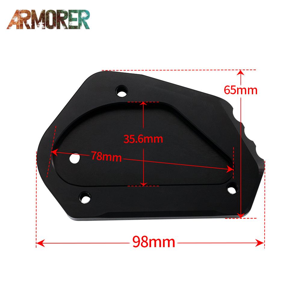 V Strom 650 Motorcycle Accessories For SUZUKI V-STROM 650/XT DL650 DL 650 Kickstand Side Stand Extension Enlarger Pad