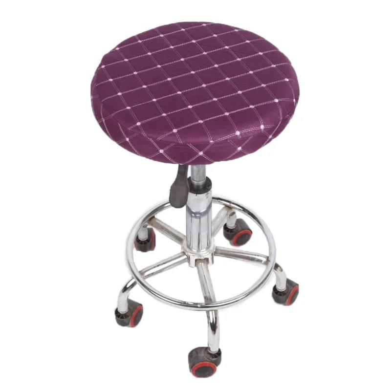 Round Elastic Tool Cover Polyester Dustproof Seat Bar Stool Chair Home Restaurant Furniture Protector