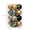 Kerstversieringen: 16-delige Set Onregelmatig Gevormde Geschilderde Kerstballen om op te Hangen, Kerstboomversieringen en Accessoires