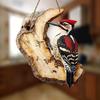 Segno di Uccello in Legno Vintage Scatola Fatta a Mano in Bosso Pettirosso Decorazione da Parete Rustica Fattoria Animale del Bosco Ornamento da Appendere per Casa Stanza dei Bambini
