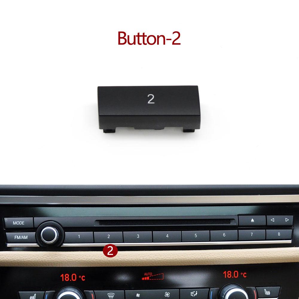 Dashboard Multimedia Radio CD Player Digit Button Switch Cover For BMW 5 5GT 6 7 Series F07 F06 F12 F13 F10 F11 F18 F01 F02 F04