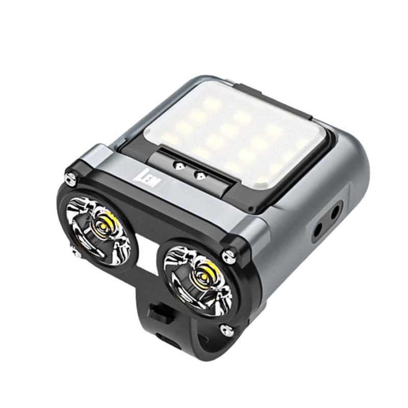 

High Powered Bike Front Light Fast Charging Rechargeable Bicycles Headlight For Cycling Enthusiasts серый