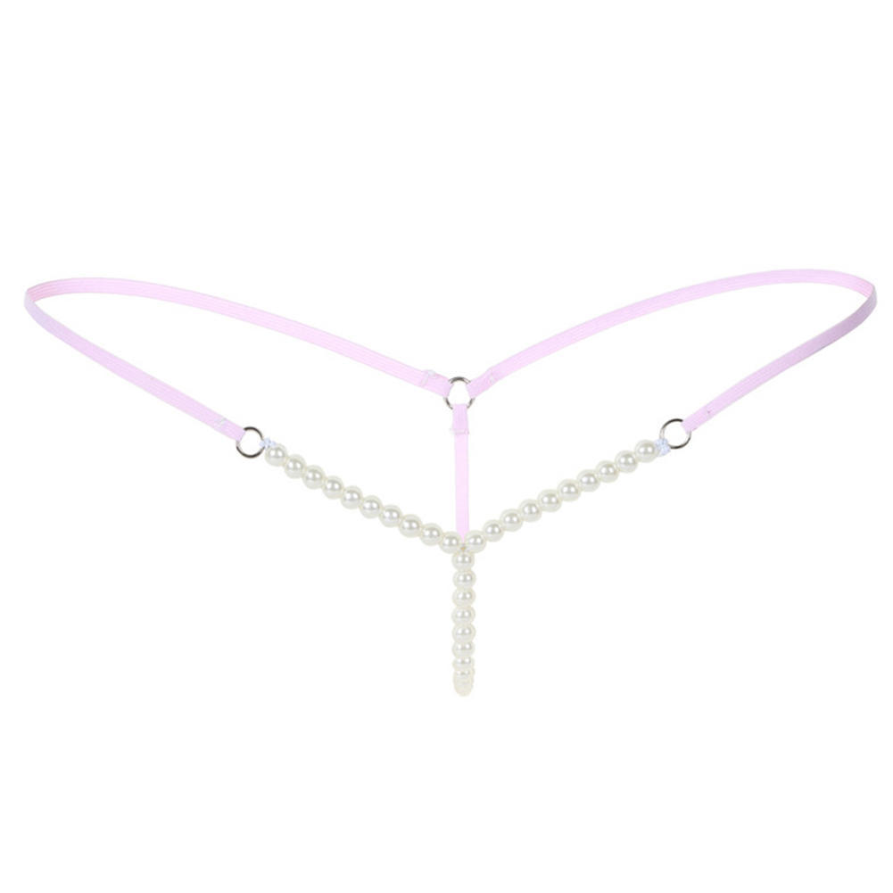 Sexy dámské krajkové spodní prádlo G String Dámské Perly Tanga a G-String kalhotky