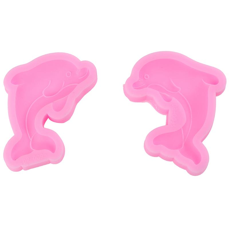 Dolphins Whale Shape 3D Silicone Cake Soap Candle Molds Kitchen Baking Fondant