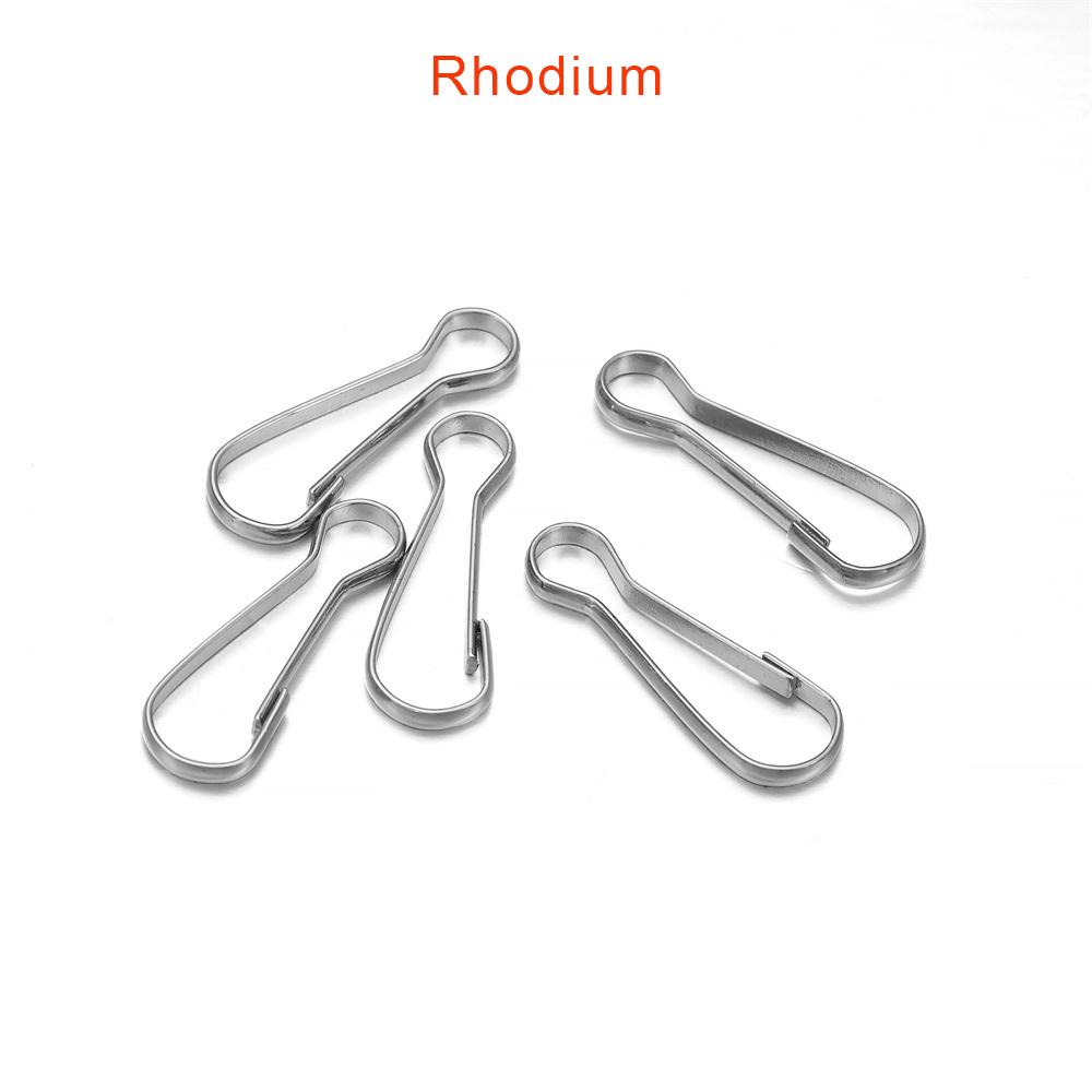 100Pcs/Lot Metal Snap Lanyard Clip Hook Gourd Buckle Connector for DIY Keychain Camping Hanging Buckle Jewelry Making Supplies