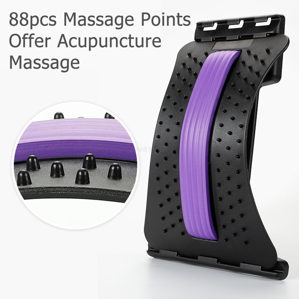 Back Massager Stretcher Equipment Massage Tools Lumbar Support Relaxation Spine Pain Relief Massageador Magic Stretch Fitness