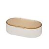 Doppellagige Seifenschale mit Deckel: Elegante Badezimmer-Arbeitsplattenaufbewahrung
