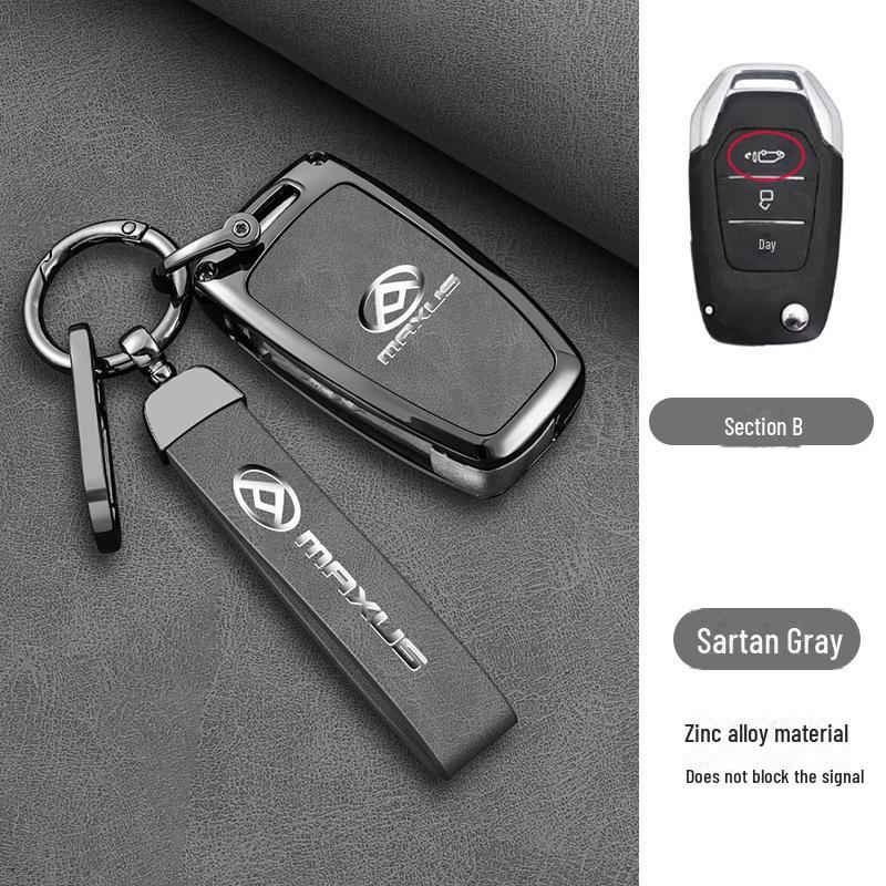 Capa de Chave SAIC Maxus D90 para Carro Maxus G50 2019 Feminino, Carcaça de Metal de Alta Qualidade com Fivela.