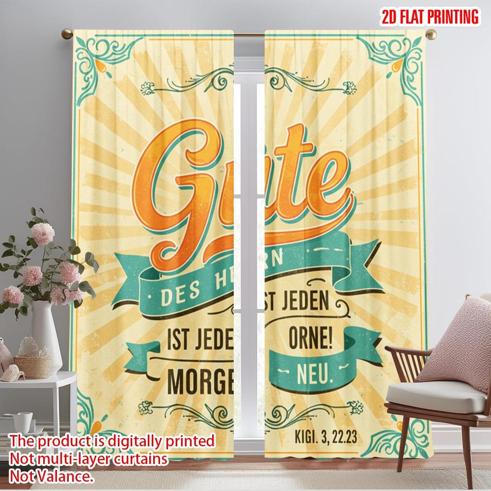 

2pcs 2D flat printing Window Curtains The Lord s Mercy is New Daily Fabric Without Electricity Festive Wall Decor for Classroom 52.50×116.00 CM 2pcs