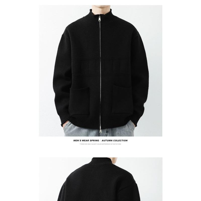 Autumn Winter Trendy Cardigans for Men Simple Versatile Trendy Brand Loose Knitwear Versatile Casual Sweaters