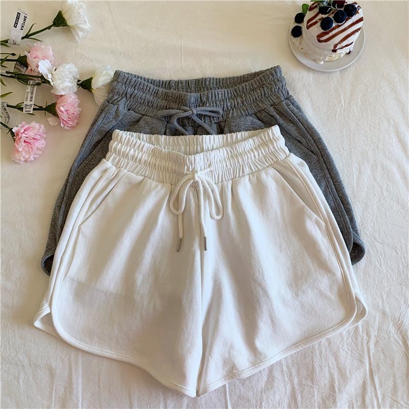 Korean Version of High Waist Casual Wide Leg Pants Ins Students Loose Thin Sports Hot Pants