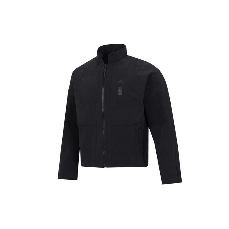 adidas Jackets Men's Black Stand Collar Moderate Other HM5172