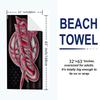 Cleveland Cavaliers Logo Print Beach Towel, Large Soft Quick Dry Towel for Beach Camping Swimming