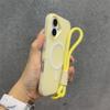 Luxury 3 IN 1 For Magsafe Lanyard Case for iPhone 16 15 14 Plus 13 12 Pro Max Wireless Charge Magnetic Clear Matte Soft Cover