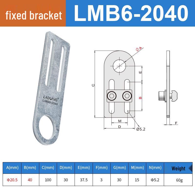 Robotic Arm LMB6 Metal Fixture Bracket with M10 Suction Cup Holder