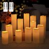 (12 Pack) Pack Of 12 Smokeless LED Candles With Remote Control, Comes With Flickering Flame Effect, Suitable For Weddings, Proposals,