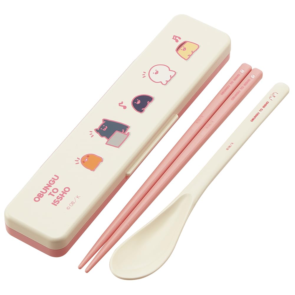 

Skater Chopsticks and Spoon Combination Made in Set, 18cm, Antibacterial, Adult, Japan, CCS3SAAG-A