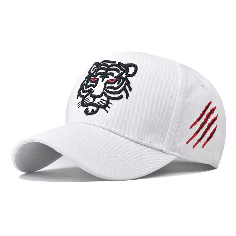 New Cross-border Tiger Head Baseball Cap With Cotton Embroidery Summer Adjustable Breathable Ins Style Hat