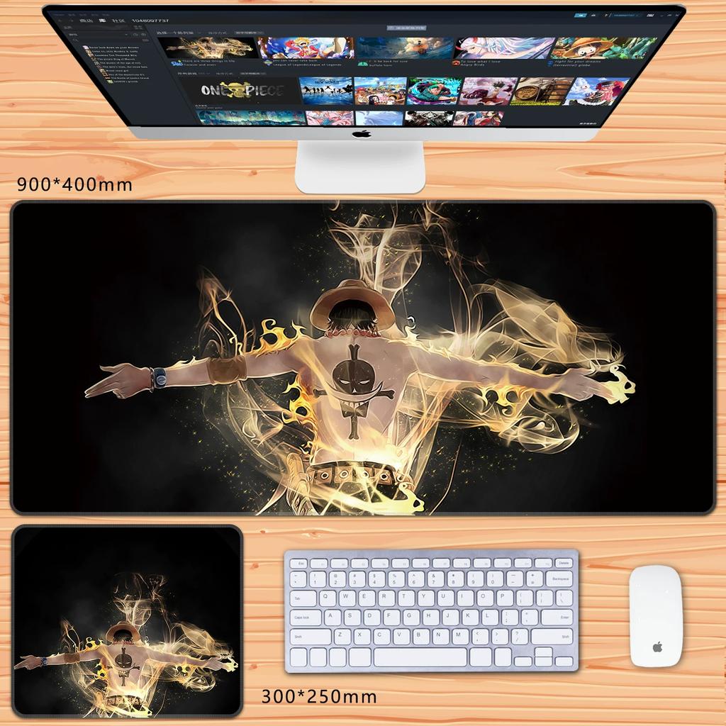 Oversized Chłopcy Anime Roronoa Zoro Dwuwymiarowy Duży Rozmiar Podkładka pod Klawiaturę do Gier Biurowa Podkładka pod Mysz Wysoka Rozdzielczość Anime ONE PIECE Skórzana Podkładka pod Mysz