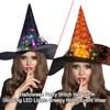 Retro Witch Hat Cloak Wand Accessory Unique Pumpkin Wizard Hat Fashion Accessory