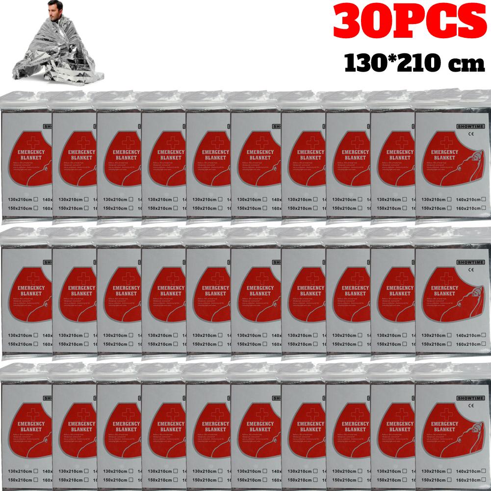30/1ST Nödräddningsfilt Utomhus Överlevnad Första Hjälpen överlevnadsfilt Militär Räddningsutrustning Räddningsfolie Värmefilt