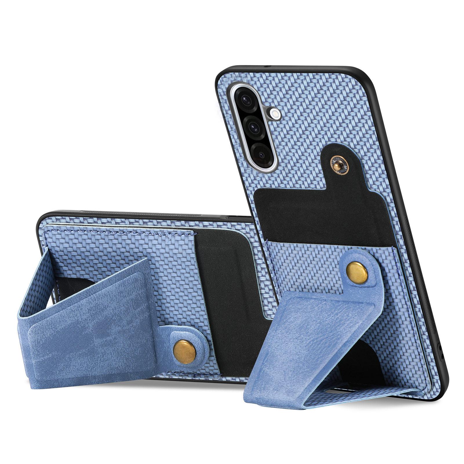 

For Samsung Galaxy A36 5G Case with K-Shaped Kickstand Leather Phone Back Cover Brown