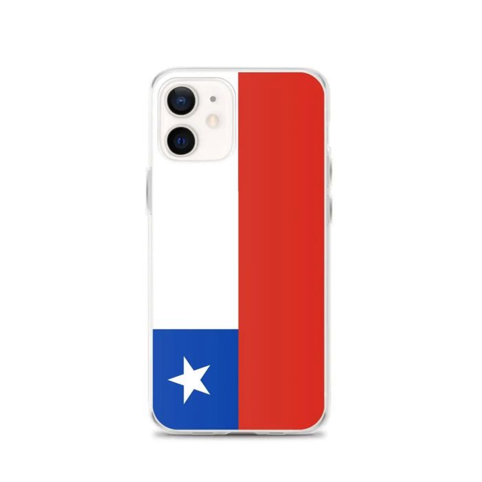 Coque Pour iPhone - PIXELFORMA - iPhone 12 - Drapeau Du Chili - Silicone Souple - Design Léger