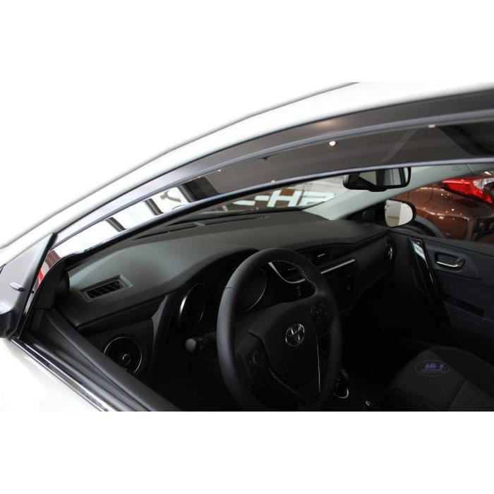 Déflecteurs d'air - J&amp;J AUTOMOTIVE - Heko - Fumé - Installation facile - Pour Toyota Auris 2