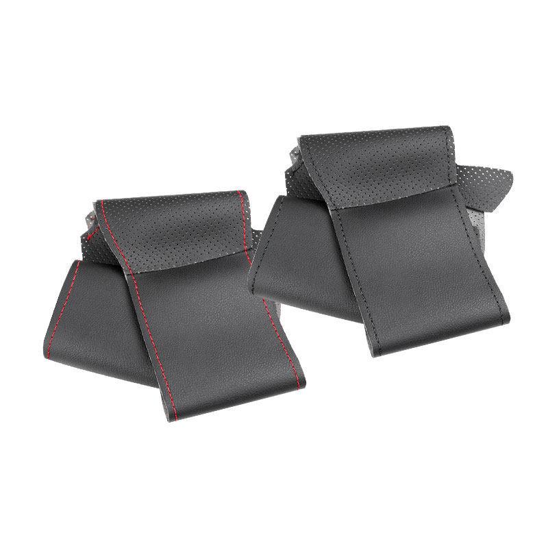 For BMW 7 Series E65 E66 Long Wheelbase Sedan 2001-2008 Hand-Braids Car-styling Steering Wheel Cover Microfiber Leather Trim