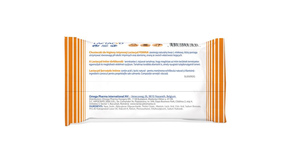 FemmeFresh 15-Count Intimate Cleansing Wipes