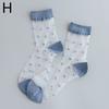 1Pair Transparent Short Sock Silk Elastic Hosiery Mesh Candy Color Polka Dot Ankle Socks Fashion